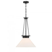 Myers 1-Light Pendant in Matte Black