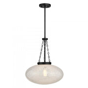 Willow 1-Light Pendant in Matte Black