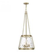 Crawford 4-Light Pendant in Warm Brass