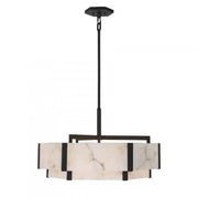 Orleans 6-Light Pendant in Black Cashmere