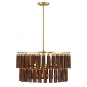 Aquitane 4-Light Pendant in Warm Brass