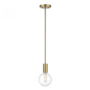 Wright 1-Light Mini-Pendant in Warm Brass