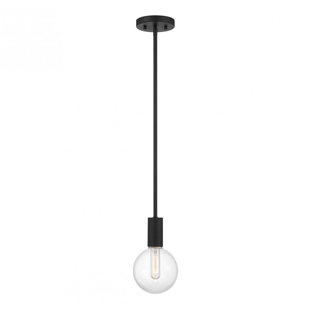 Wright 1-Light Mini-Pendant in Matte Black