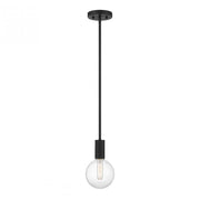 Wright 1-Light Mini-Pendant in Matte Black