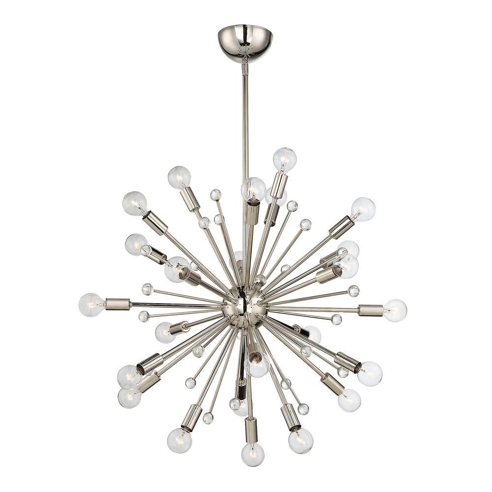 Galea 24-Light Chandelier in Polished Nickel