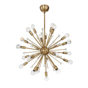 Galea 24-Light Chandelier in Warm Brass