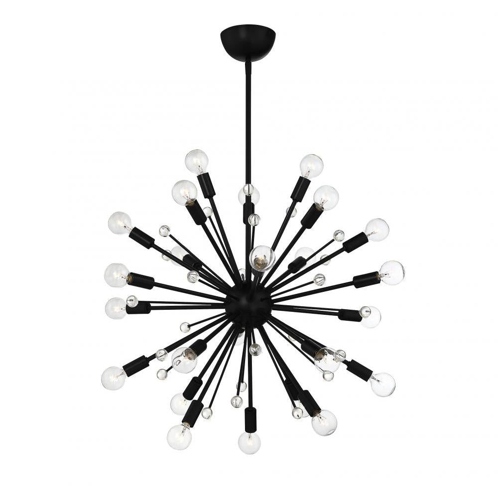 Galea 24-Light Chandelier in 
Matte Black