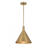 Pharos 1-Light Pendant in Noble Brass by Breegan Jane