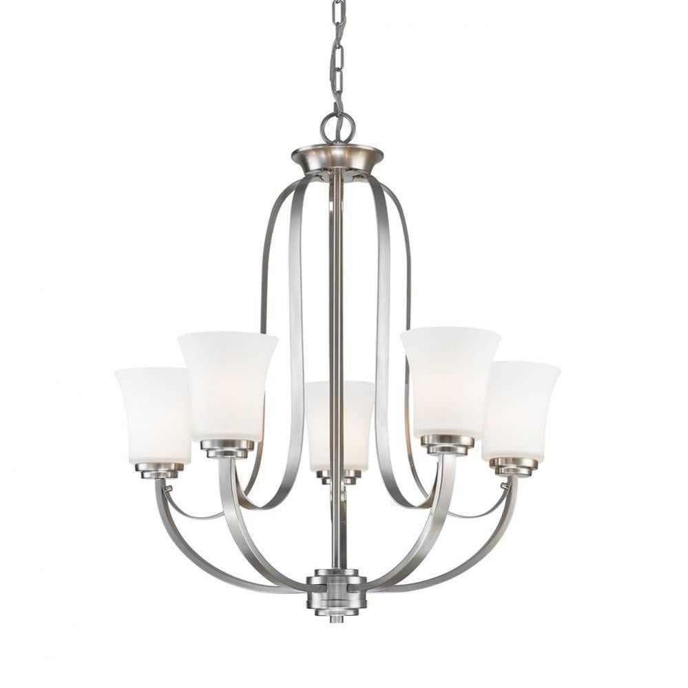 Z-Lite Lighting NICKEL TONES 7000-5BN Chandelier - Nickel