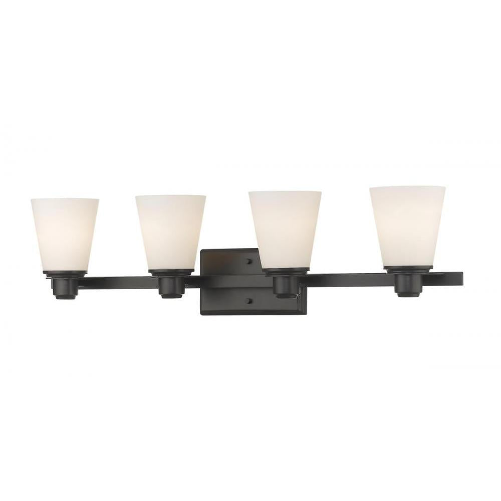 4 Light Vanity-Matte Opal