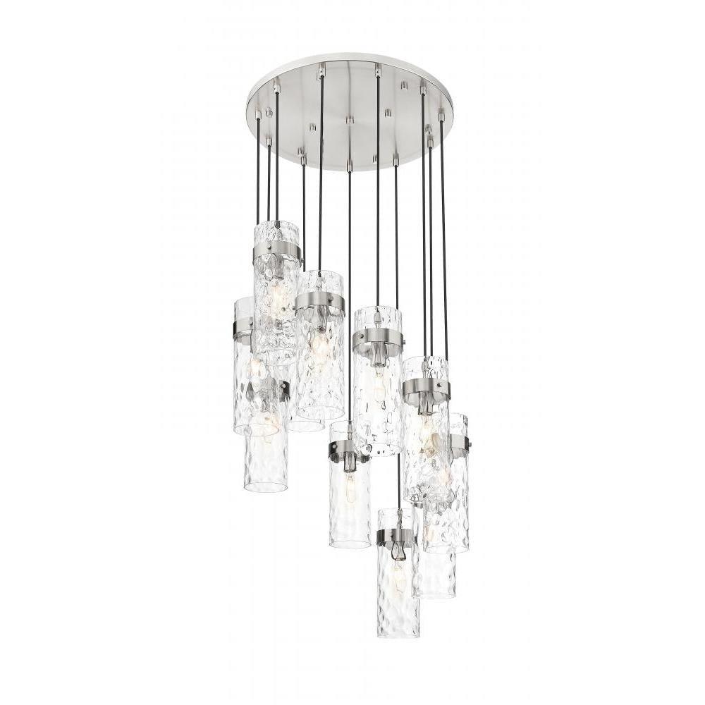 11 Light Chandelier-Clear Waterglass