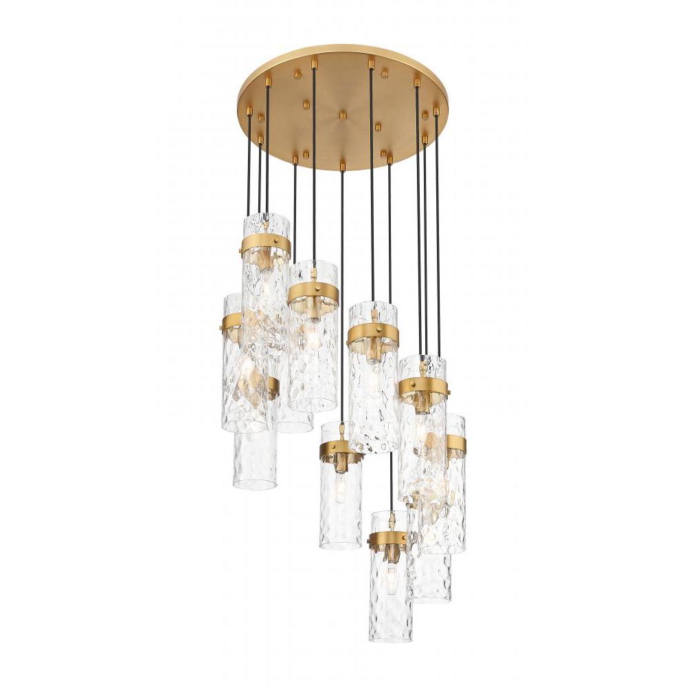 11 Light Chandelier-Clear Waterglass