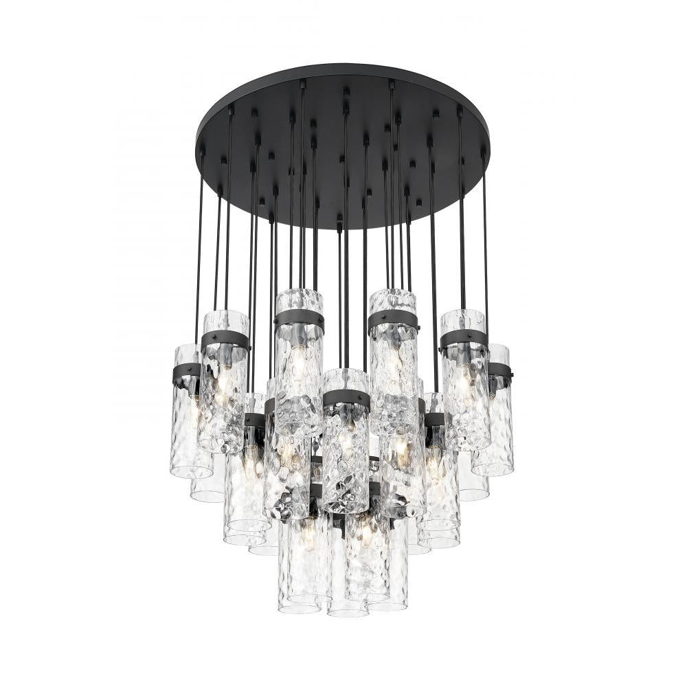 27 Light Chandelier-Clear Waterglass