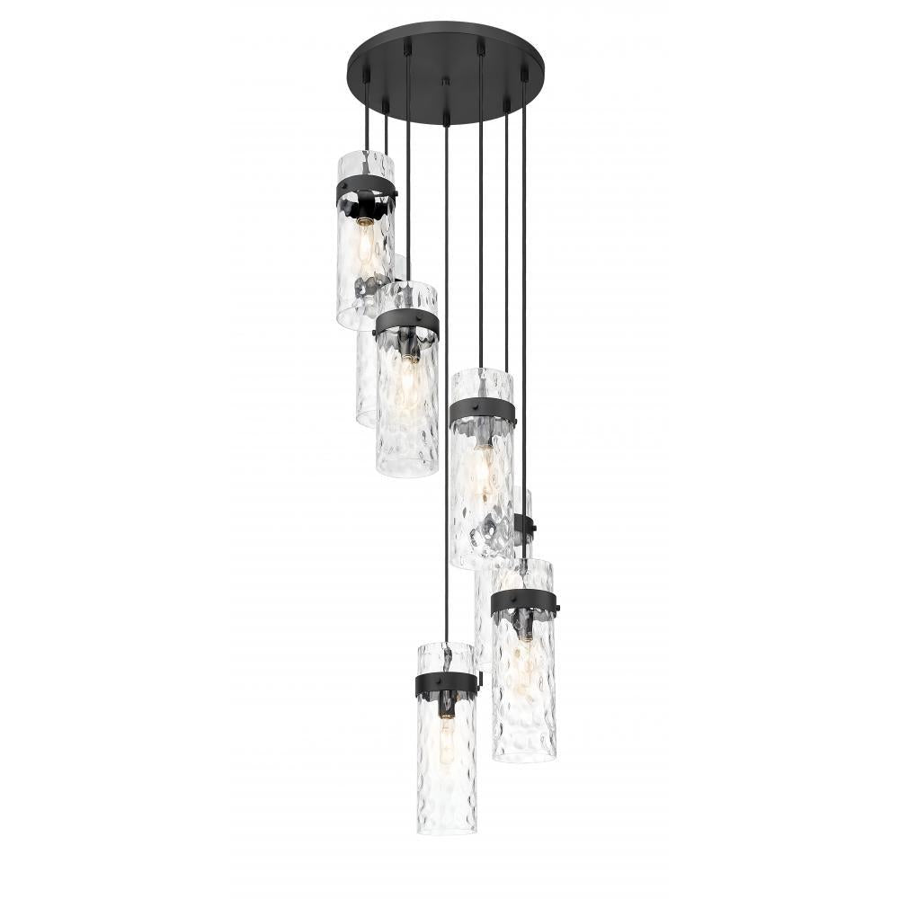 7 Light Chandelier-Clear Waterglass