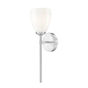 1 Light Wall Sconce-Matte Opal