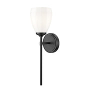 1 Light Wall Sconce-Matte Opal