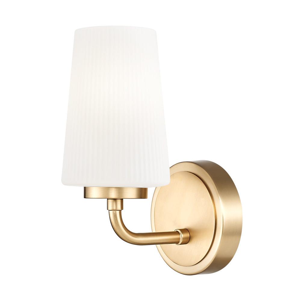 1 Light Wall Sconce-Matte Opal