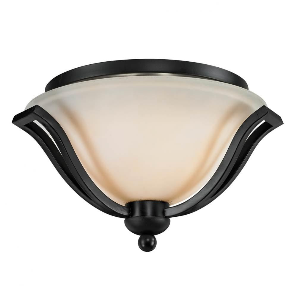 Z-Lite Lighting BROWN 702F2-BRZ Flush Mount - Bronze