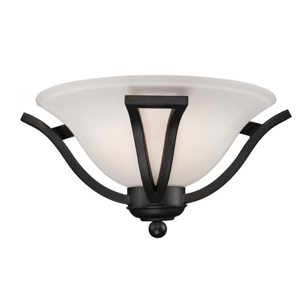 1 Light Wall Sconce-Matte Opal