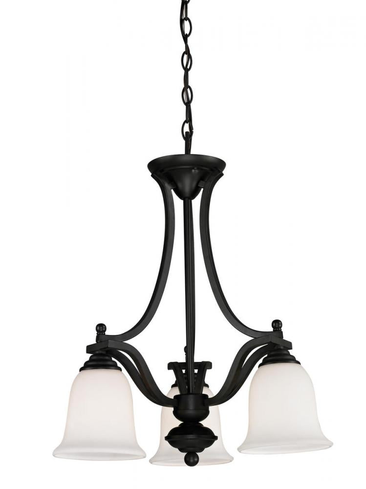 Z-Lite Lighting 703-3-MB Chandelier Tropical - Black