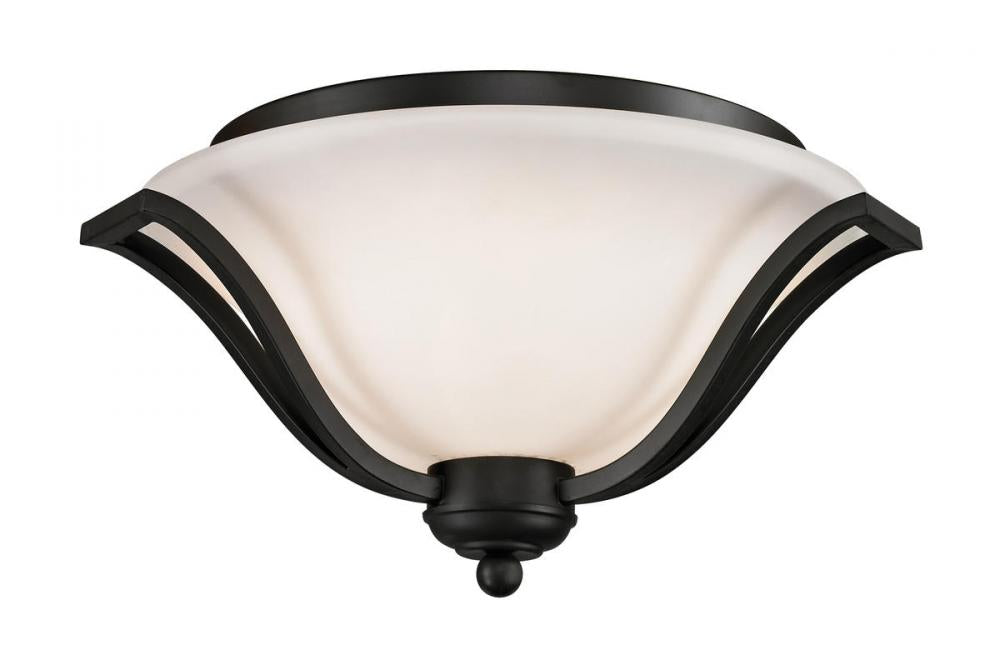 Z-Lite Lighting 703F3-MB Flush Mount Tropical - Black