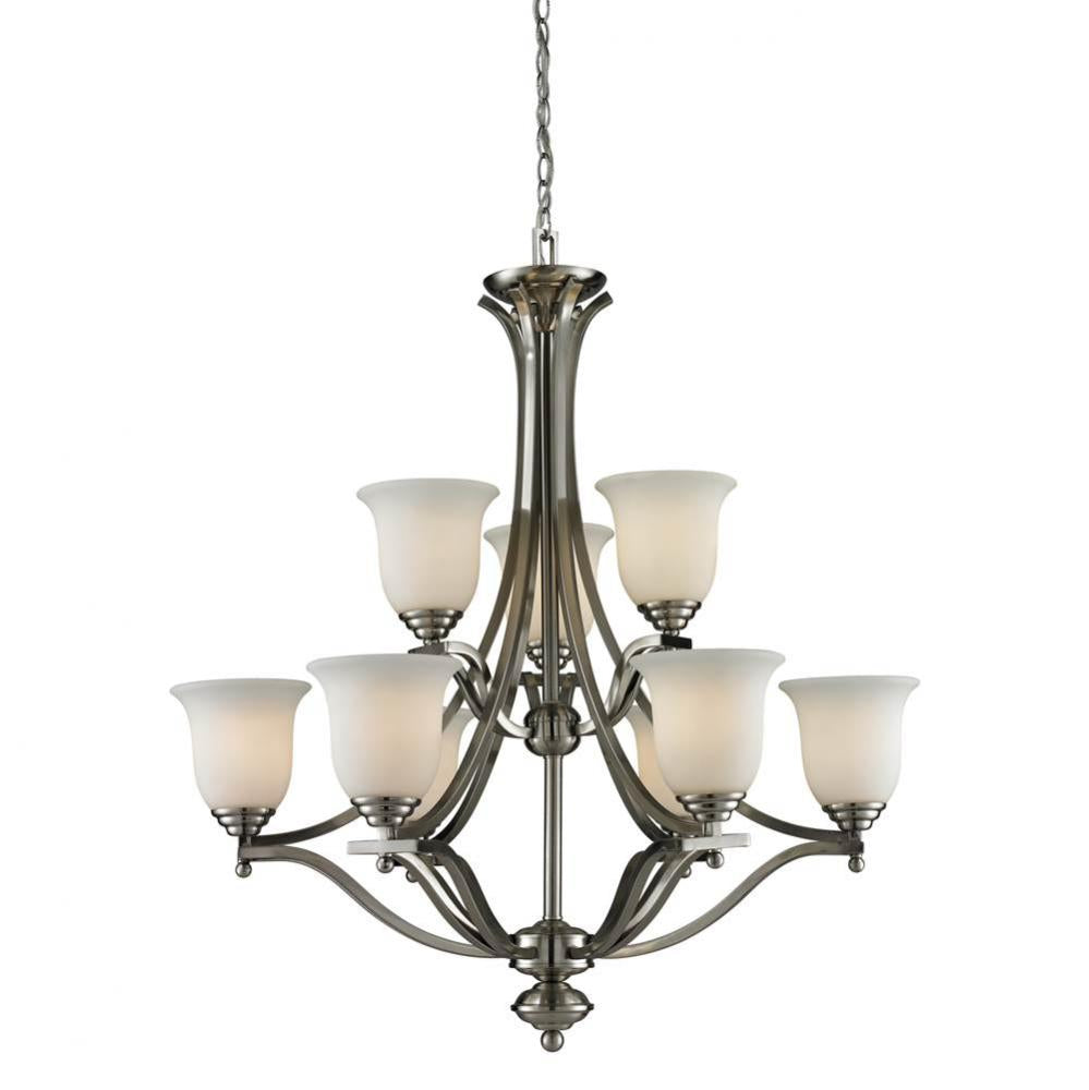 Z-Lite Lighting NICKEL TONES 704-9-BN Chandelier - Nickel