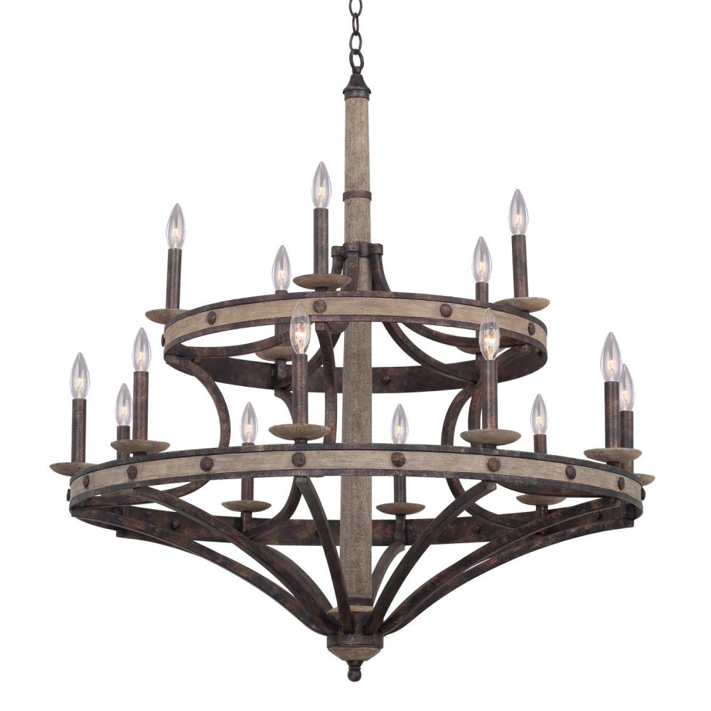 Coronado 38 Inch Chandelier – Florence Gold – 7040FG