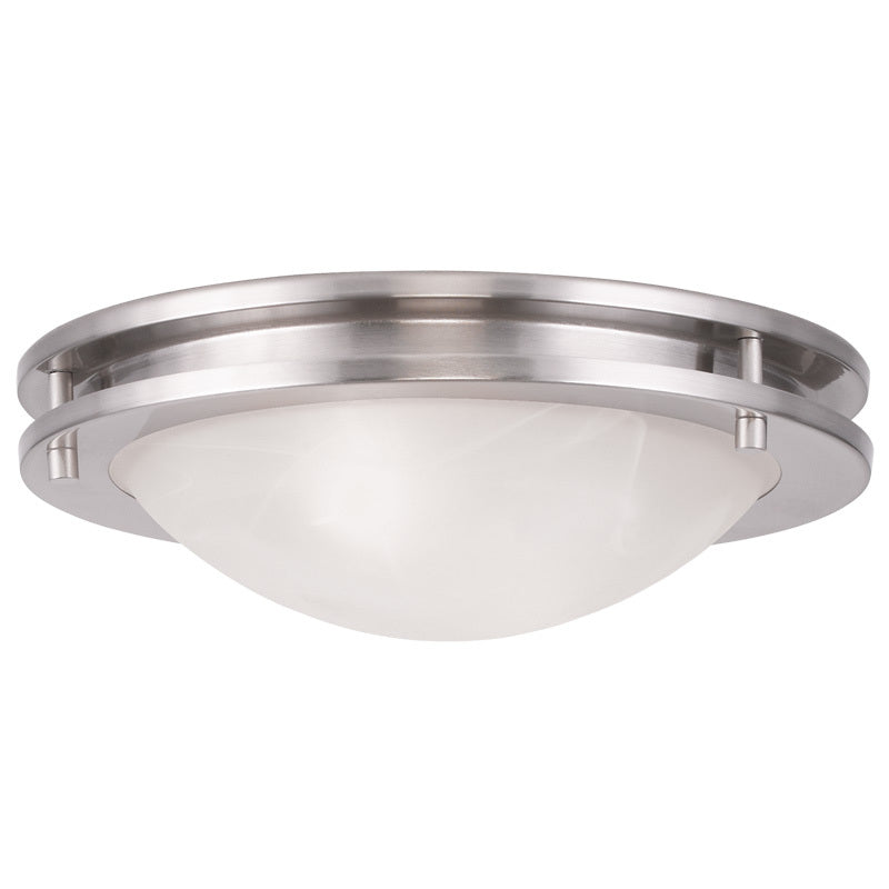 Livex Lighting ARIEL 7057-91 Flush Mount Contemporary - Brushed Nickel