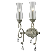 2 Light Wall Sconce-Clear Seedy