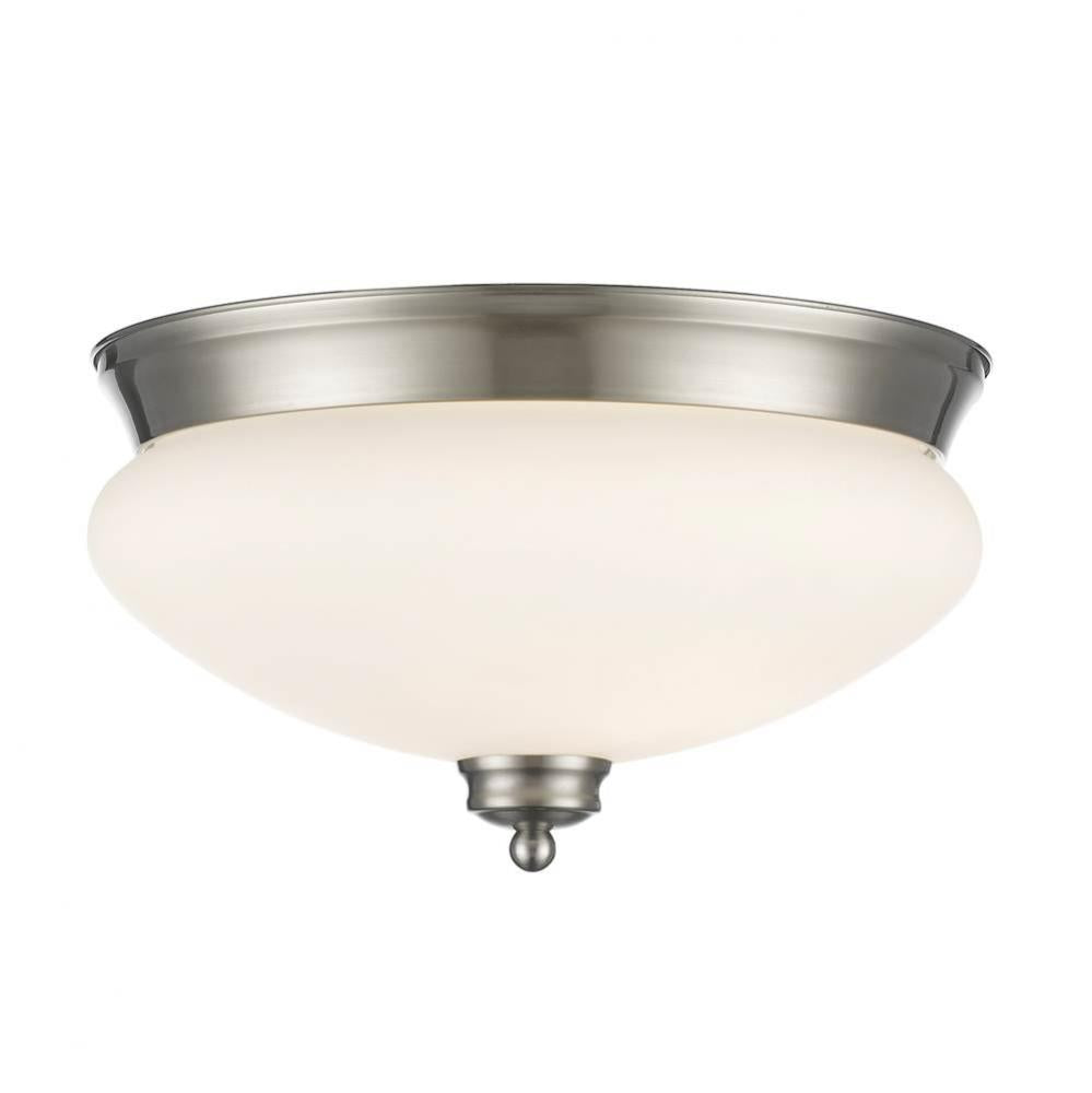 Z-Lite Lighting NICKEL TONES 721F2-BN Flush Mount - Nickel