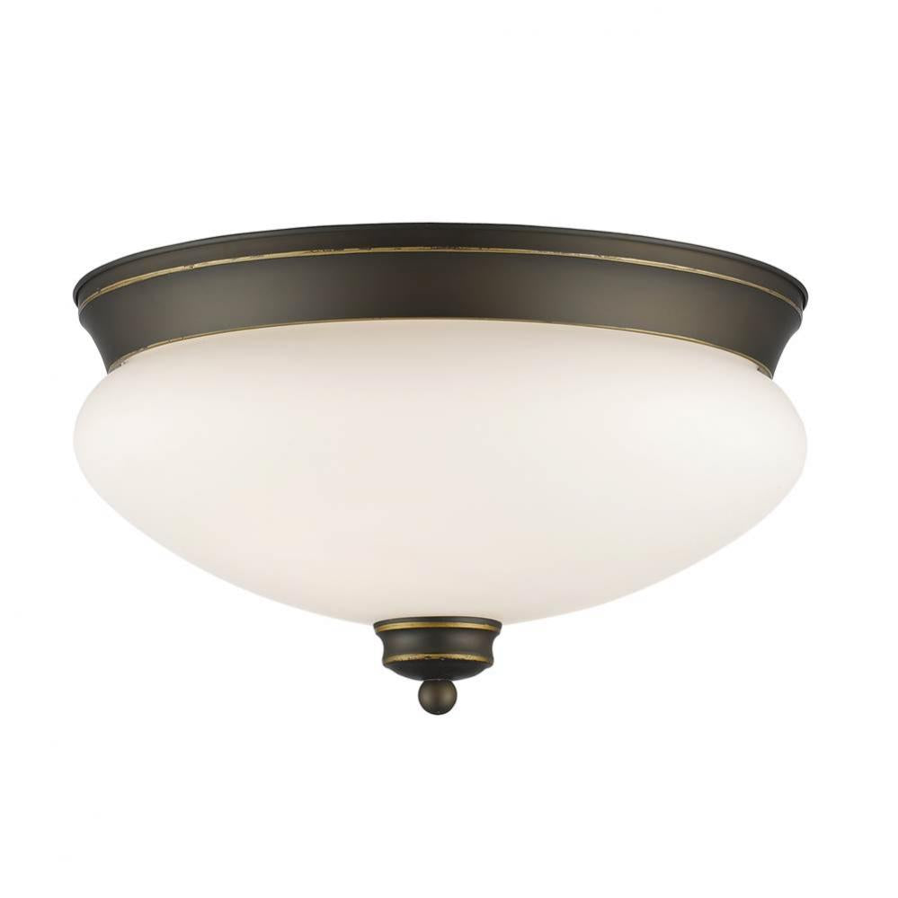 Z-Lite Lighting BRONZE TONES 721F2-OB Flush Mount - Bronze