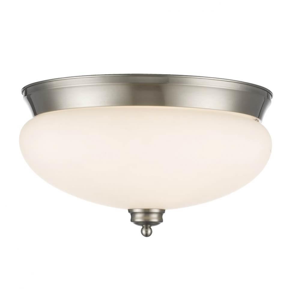 Z-Lite Lighting NICKEL TONES 721F3-BN Flush Mount - Nickel