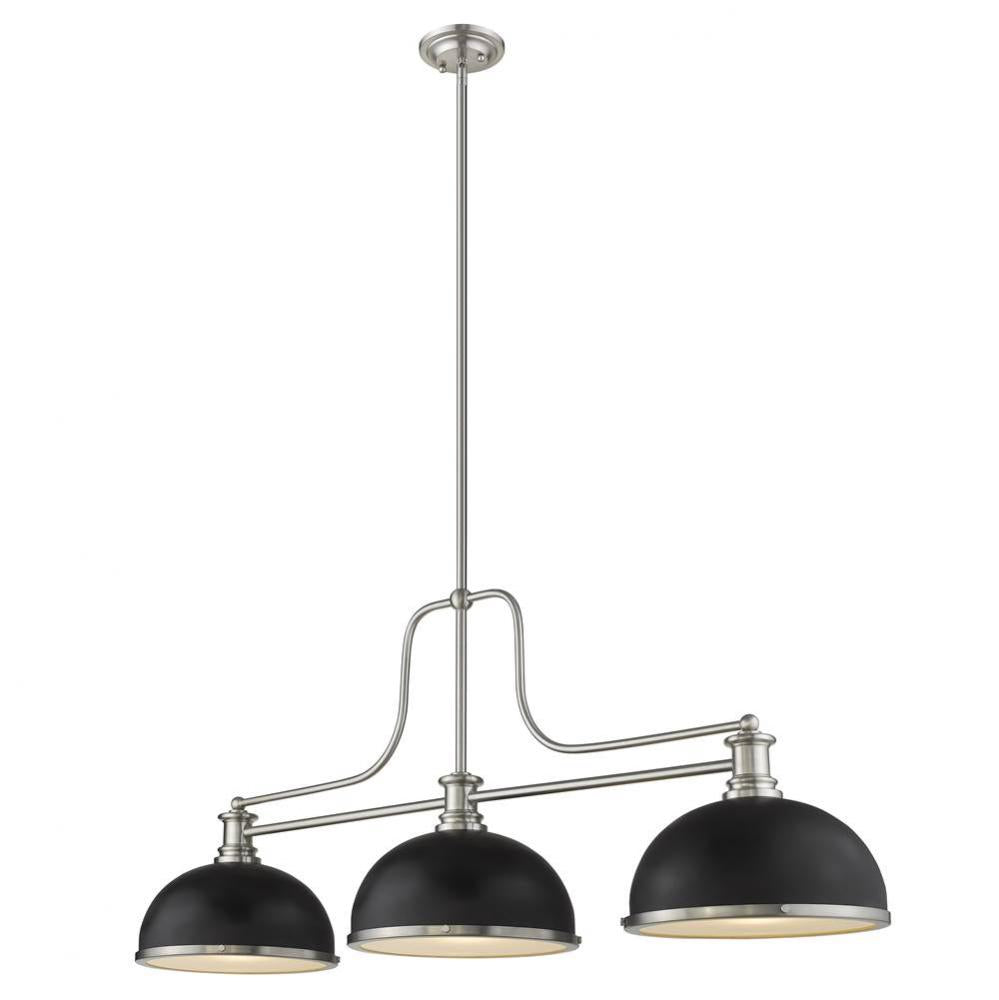 Z-Lite Lighting NICKEL TONES 725-3BN-D12MB+BN Chandelier - Nickel