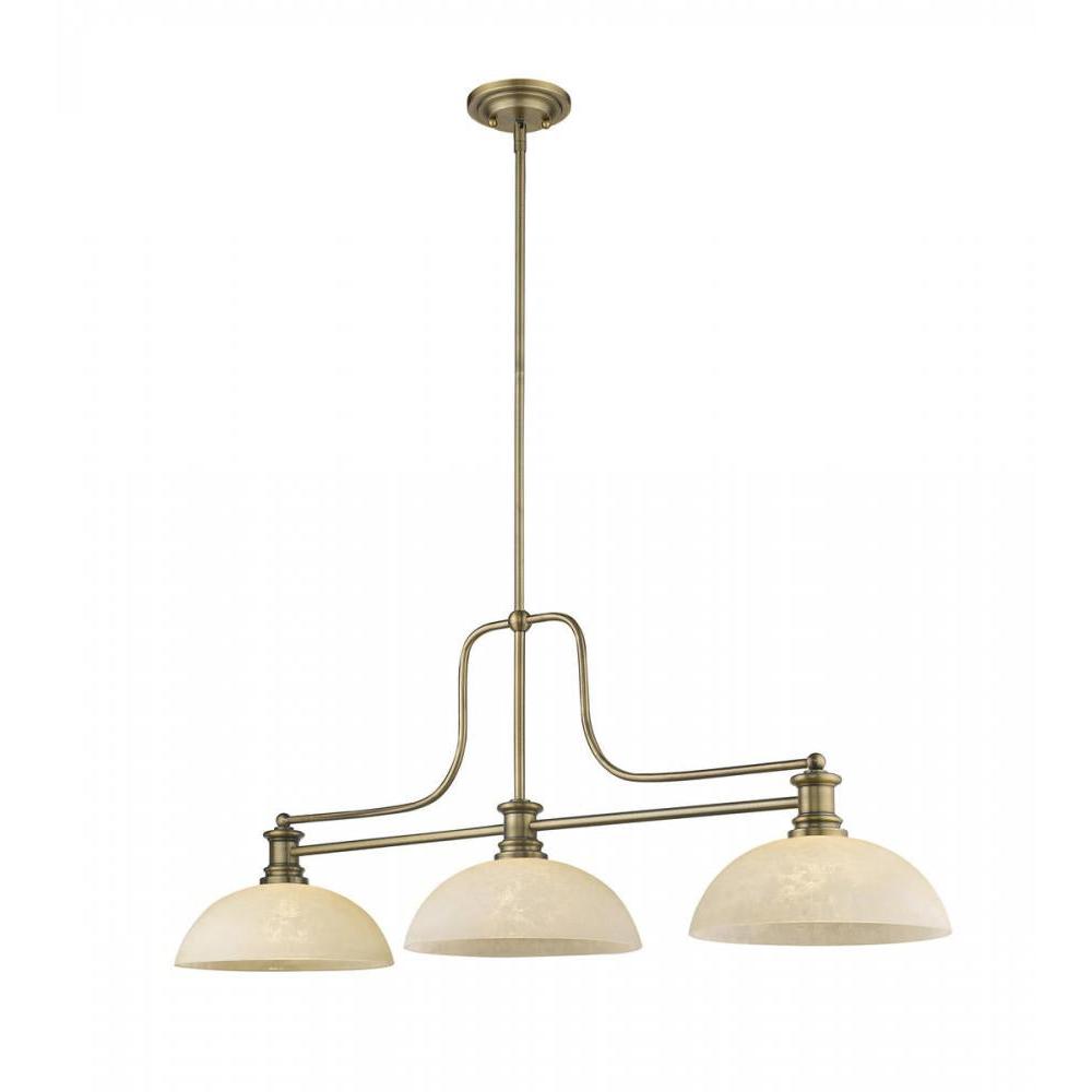 3 Light Billiard Table Light -Golden Mottle