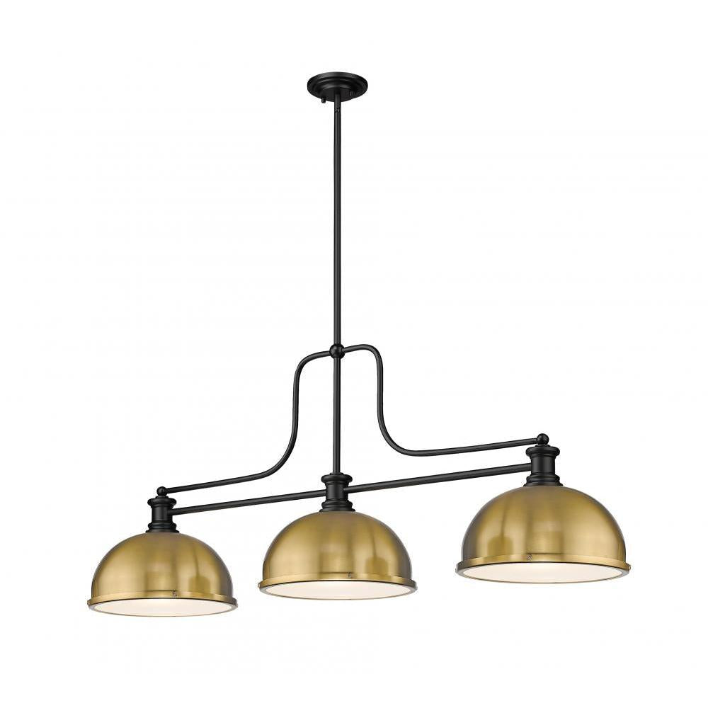 3 Light Billiard Table Light -Heritage Brass