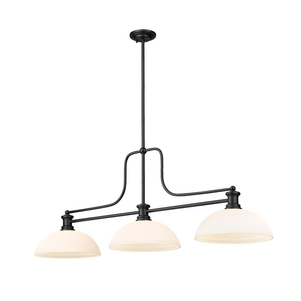 3 Light Billiard Table Light -Matte Opal