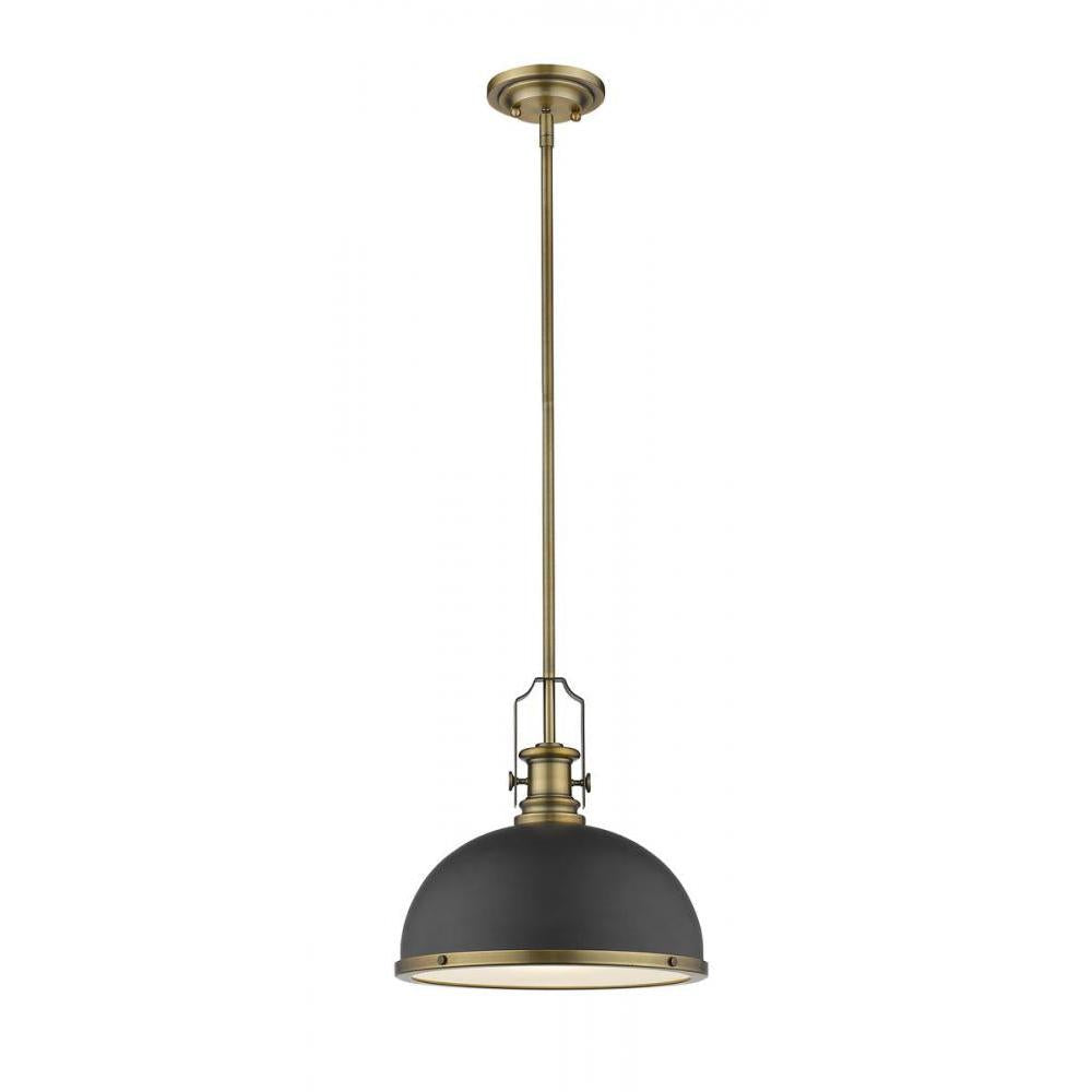 1 Light Pendant-Bronze