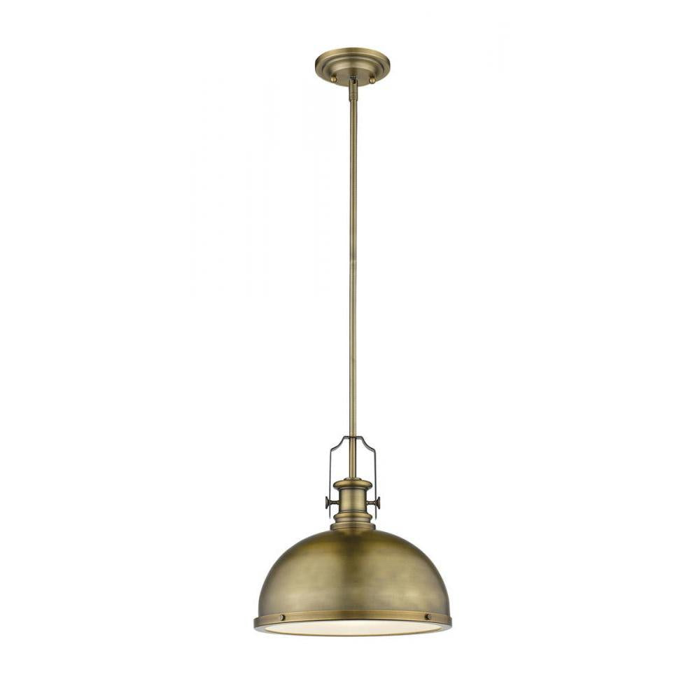 1 Light Pendant-Heritage Brass