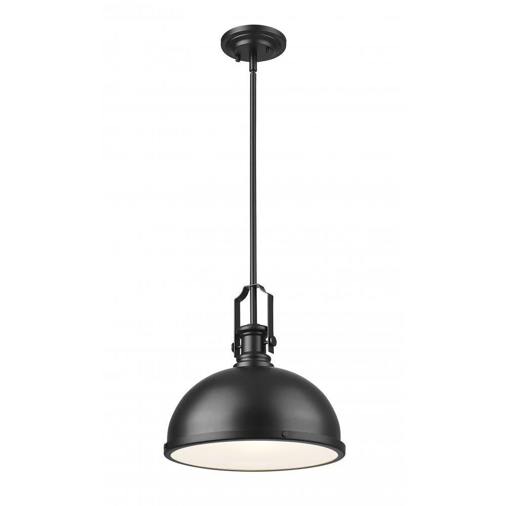 1 Light Pendant-Matte Black