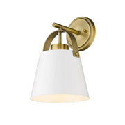 1 Light Wall Sconce-Matte White