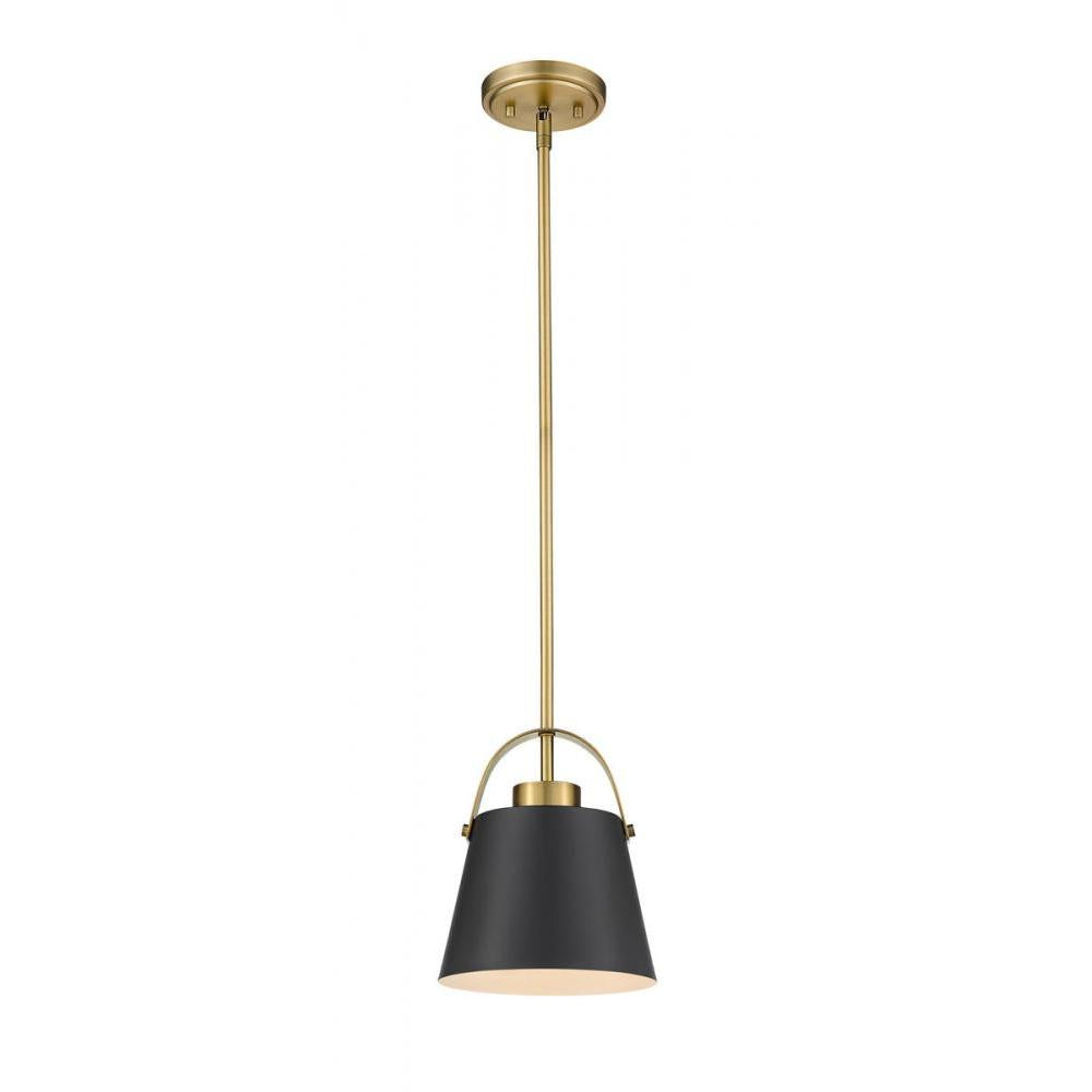 1 Light Pendant-Matte Black