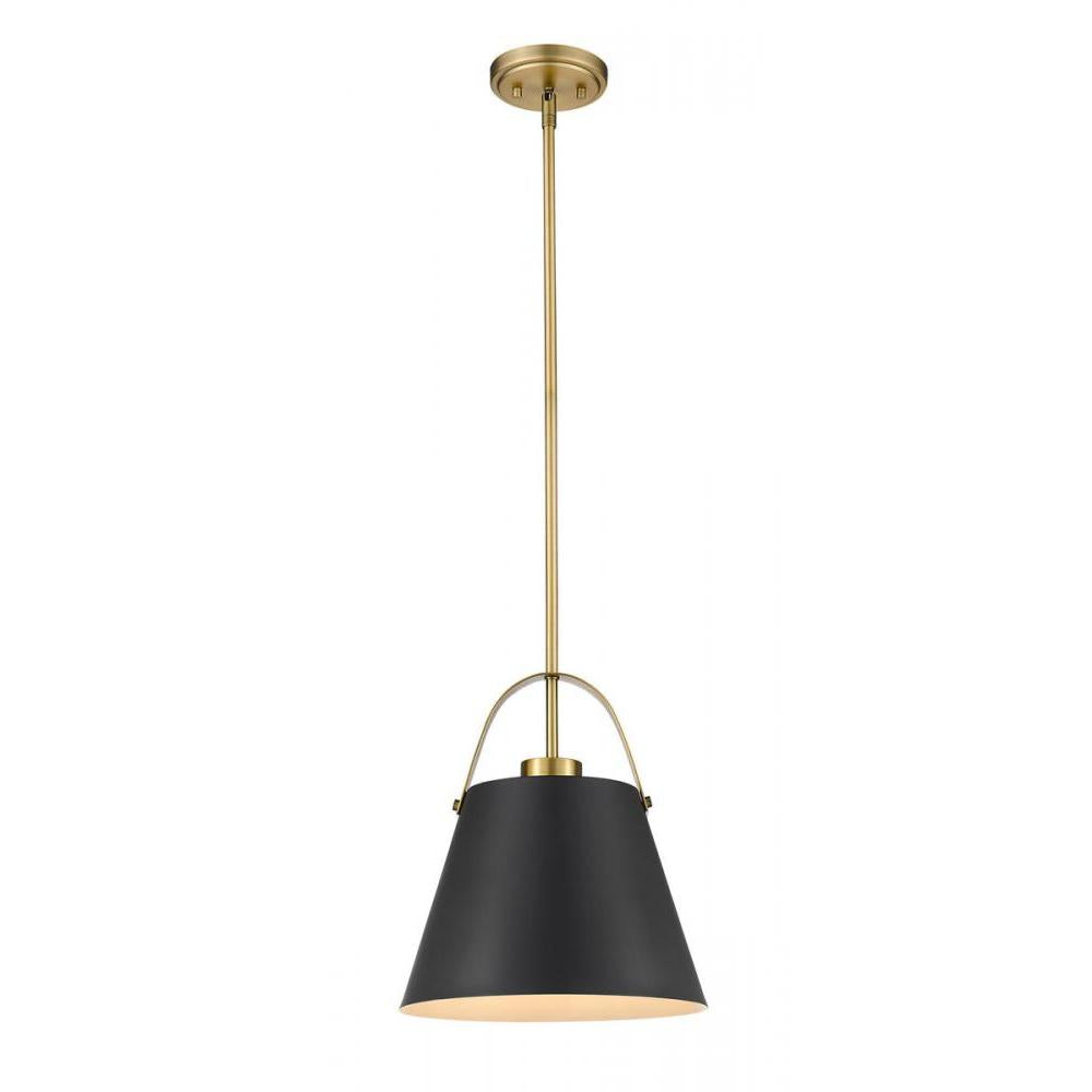 1 Light Pendant-Matte Black