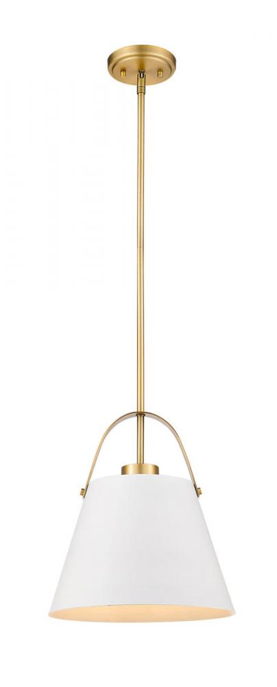 Z-Lite Lighting 726P-MW+HBR Pendant Art Deco - Brass