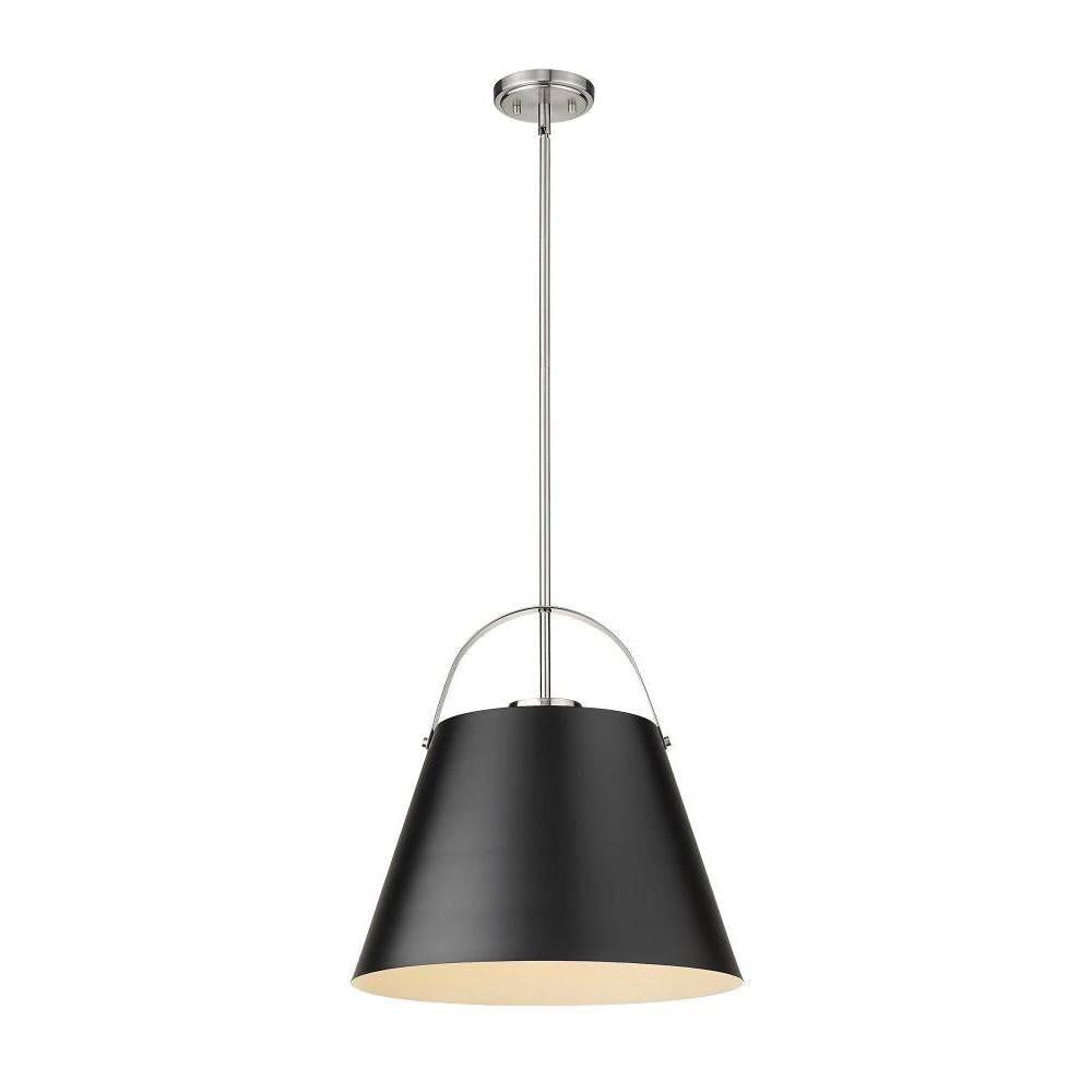 1 Light Pendant-Matte Black