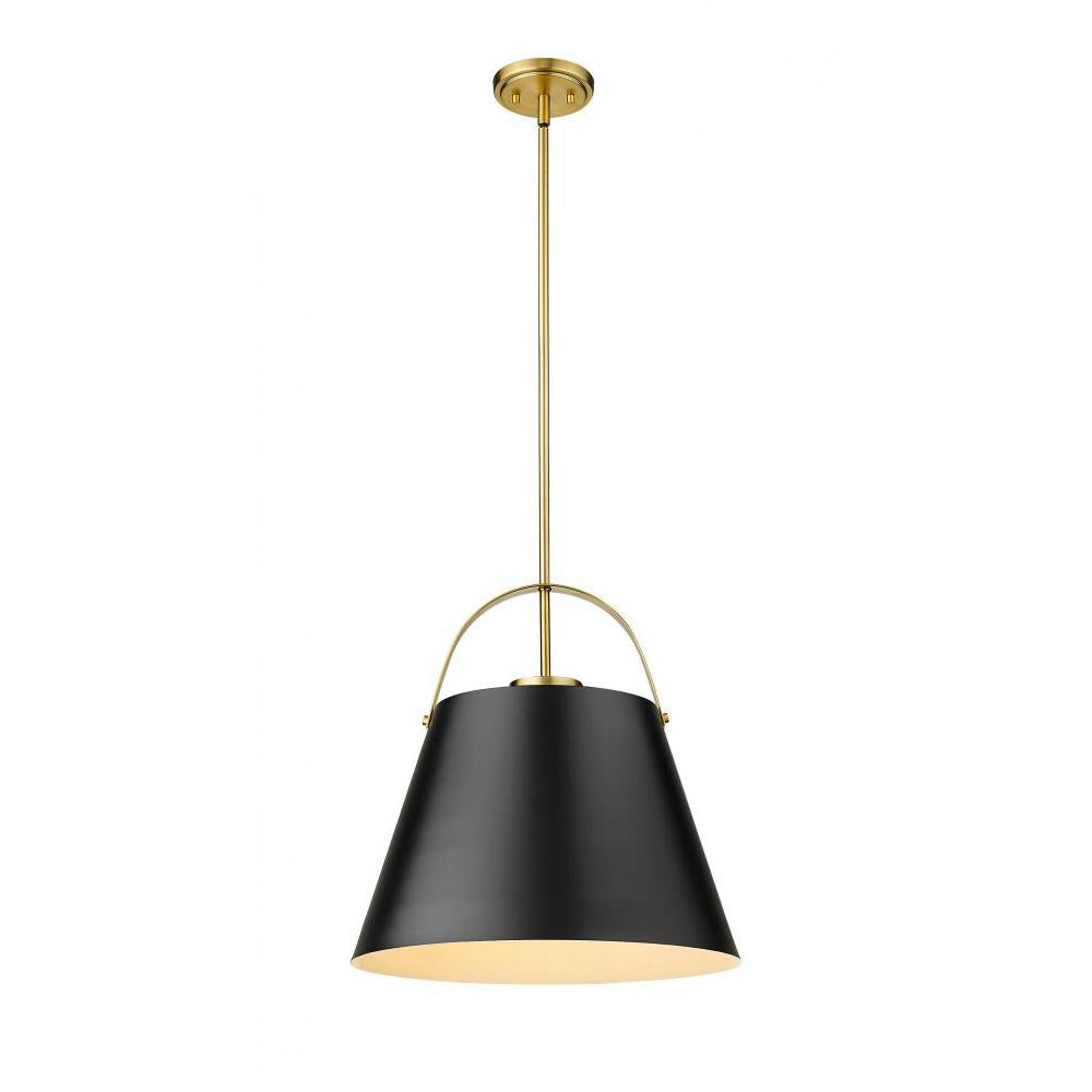 1 Light Pendant-Matte Black