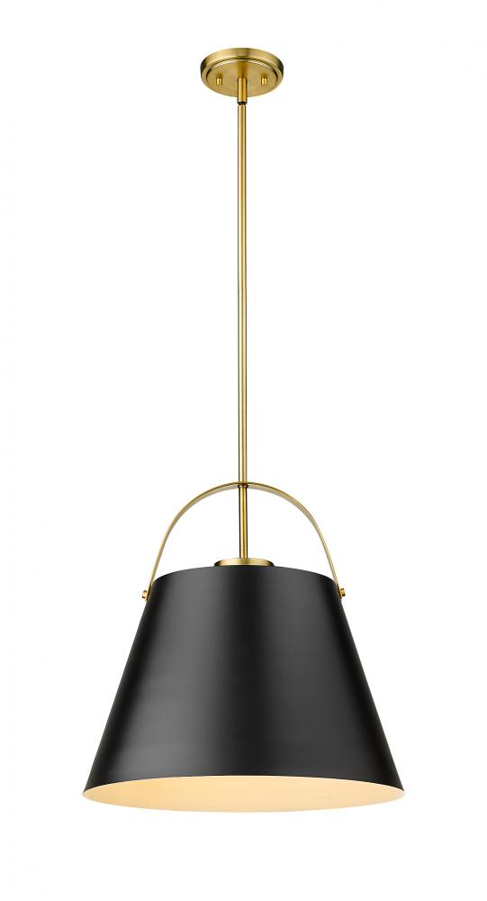 Z-Lite Lighting 726P18-MB+HBR Pendant Traditional - Brass