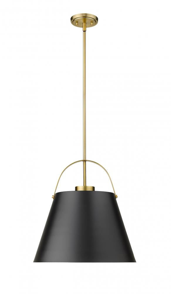 Z-Lite Lighting 726P18-MB+HBR Pendant Traditional - Brass