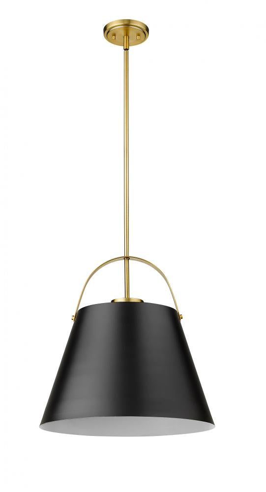 Z-Lite Lighting 726P18-MB+HBR Pendant Traditional - Brass