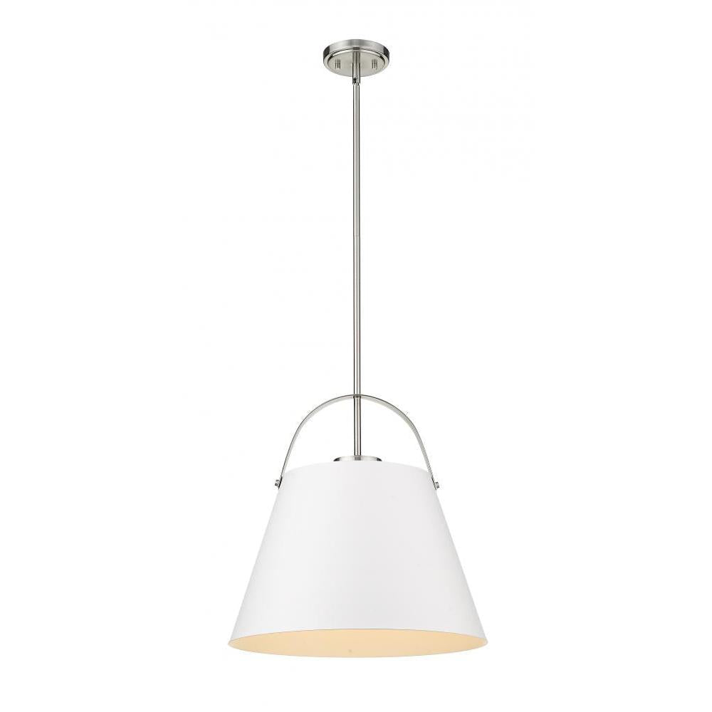 1 Light Pendant-Matte White