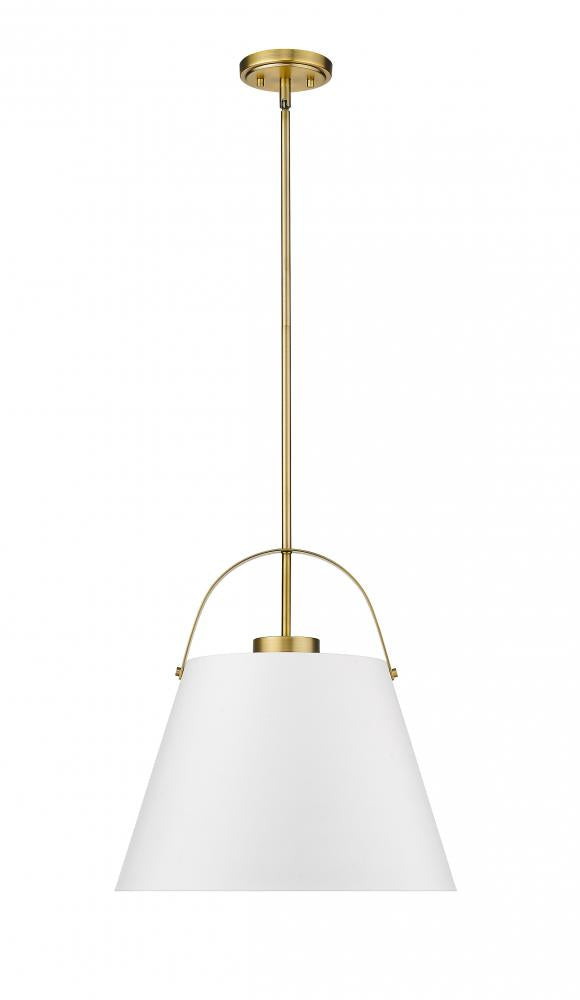 Z-Lite Lighting 726P18-MW+HBR Pendant Art Deco - Brass